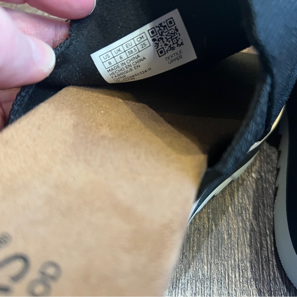 Toms Diana Womens Black Canvas Platform OrthoLite Slides Sandals Size 8 - Picture 4 of 6